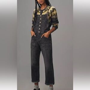 Pilcro Charcoal Denim Overalls